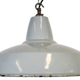 Industrial Grey Enamel Factory Pendant Lamp from Thorlux, 1960s
