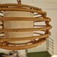 Suspension lustre corbeille en rotin