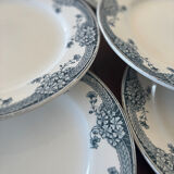 Lot de 6 Assiettes en Terre de Fer Saint-Amand Modèle Suzanne | Vaisse