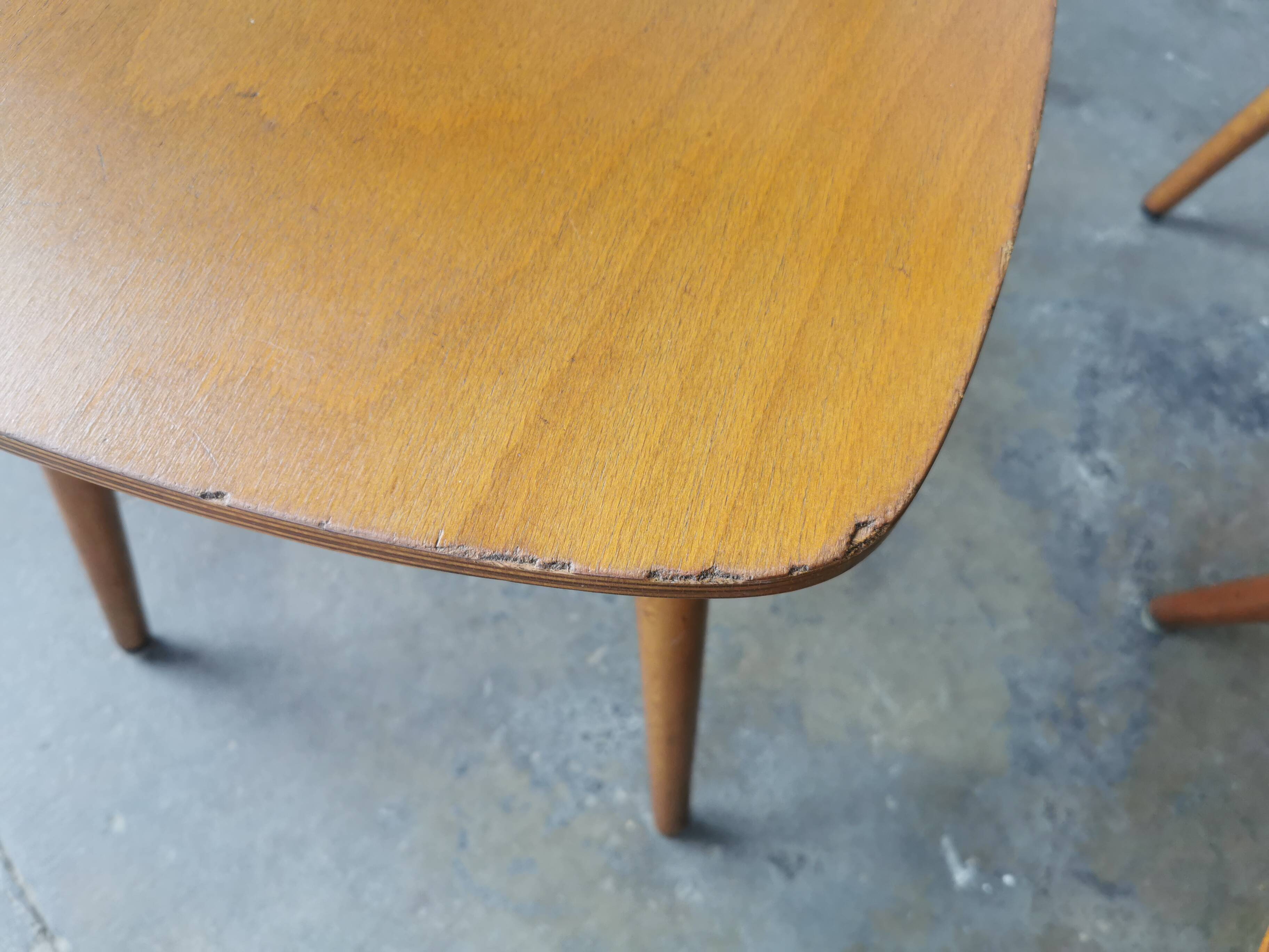 Set of 6 Hiller chairs, vintage bistro