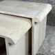 Artelano nesting tables in vintage travertine 1970