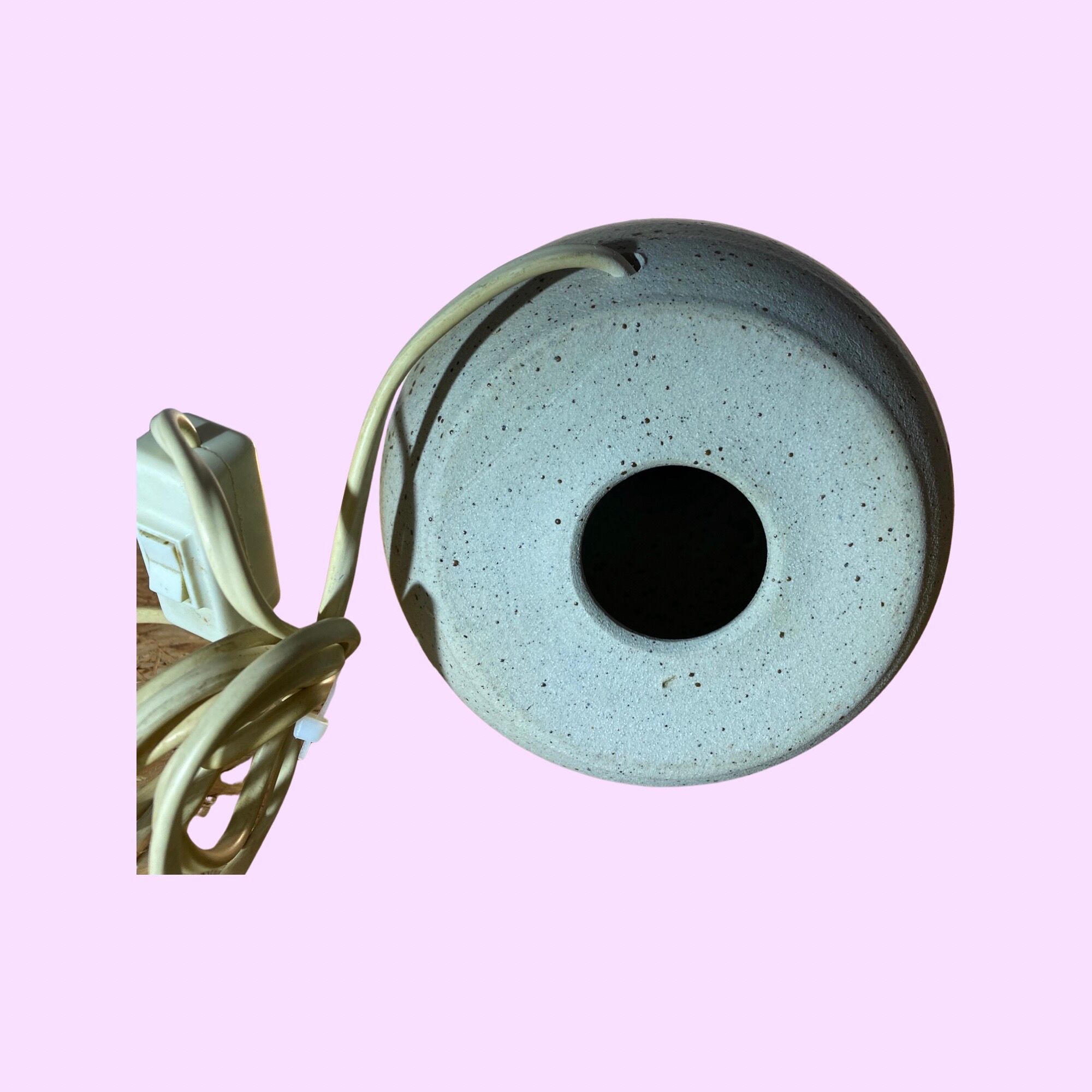 Vintage Fat Lava Table Lamp | Danish Ceramic Pottery Lamp From The Mid-century | Retro Ceramic Light