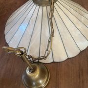 Suspension style Tiffany vintage, opal glass lampshade Ø45cm