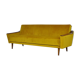 Mid-century yellow velvet sofa, 1960s