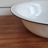 Enamelled sheet metal basin
