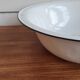 Enamelled sheet metal basin