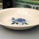 Set of 2 round dishes Sarreguemines Digoin France number 4 with blue pink floral decoration.
