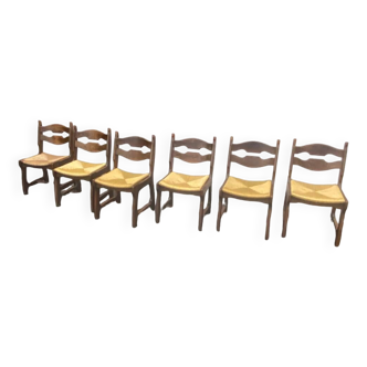 6 Guillerme and Chambron chairs
