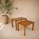 Anthroposophic side tables made of cherry wood, 1970s