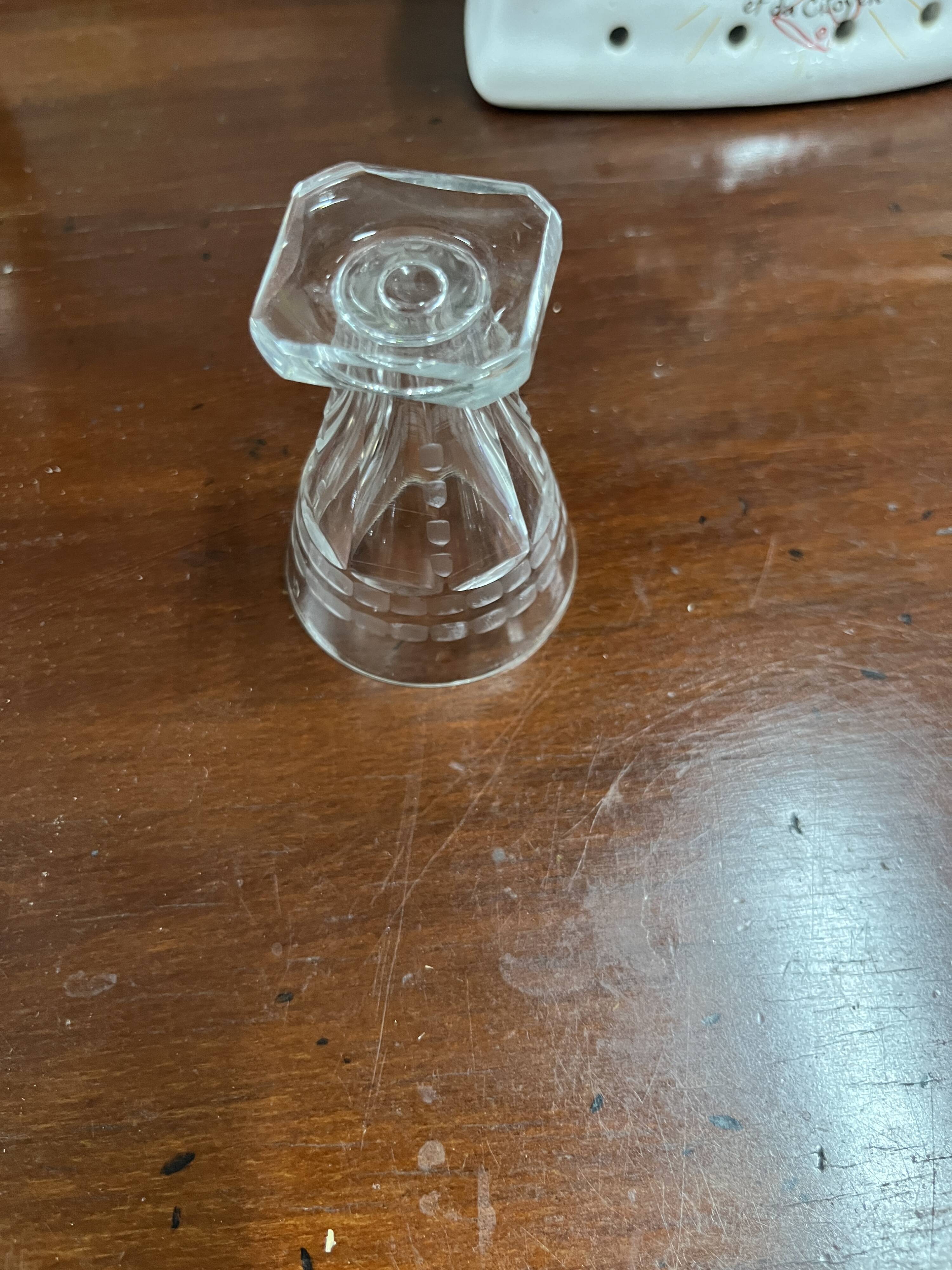 12 Art Deco Crystal Liqueur or Aperitif Glasses
