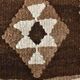 3x9 Brown Cream Turkish Kilim Runner Rug