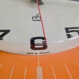 Clock japy - orange formica - 1960