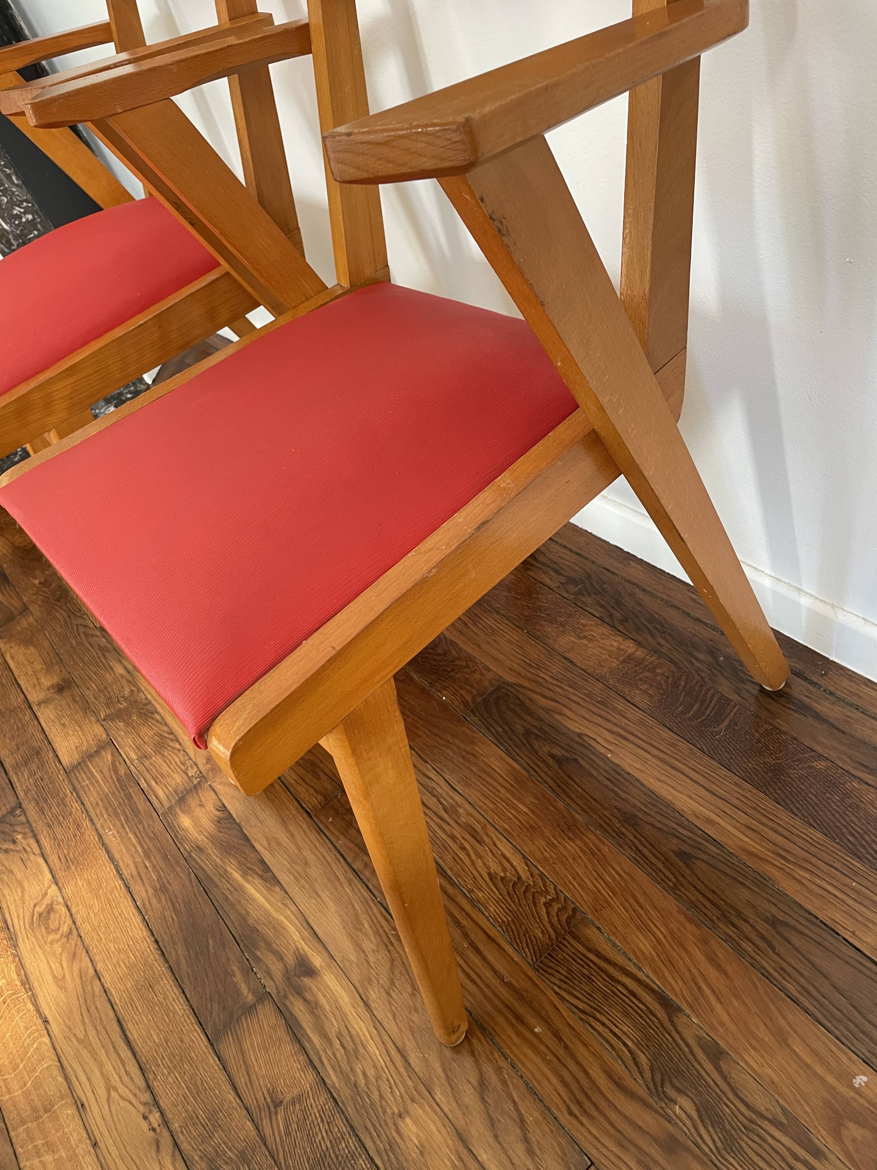Set of 2 Vintage Armchairs