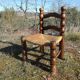 Mulched braided low chair