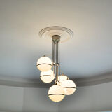 Italian space age cascading globe chandelier 1960s