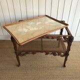 Art Nouveau service table in the style of Majorelle.