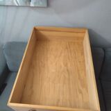 Lit bateau 3 tiroirs vintage pin massif