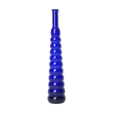 Soliflore en verre bleu