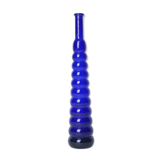 Blue glass soliflore