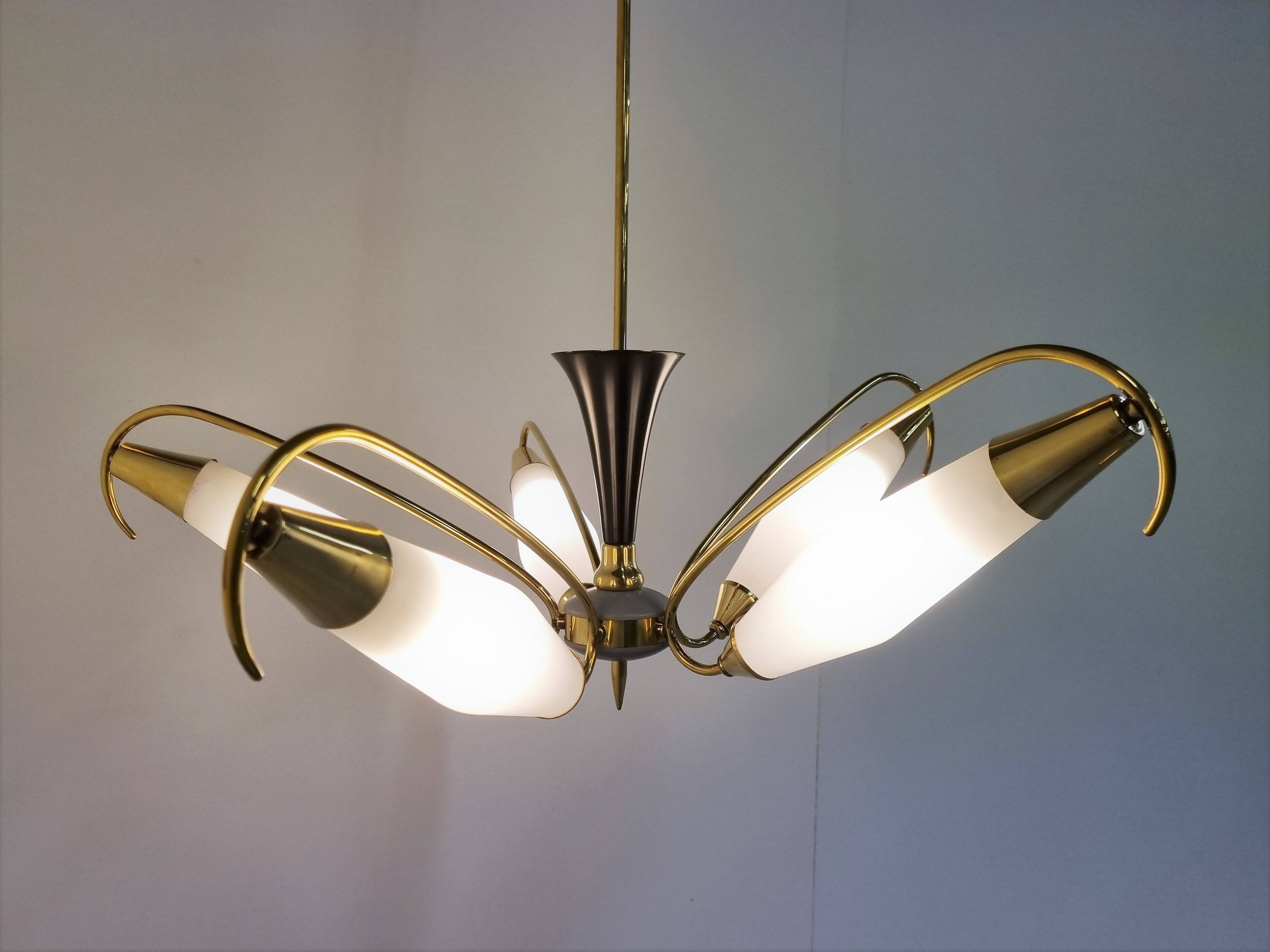 Mid century italian chandelier, 1960s
