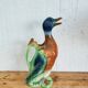 Vintage barbotine duck pitcher Saint Clément no. 7492