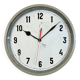 Grey Industrial Factory Wall Clock, 1950s