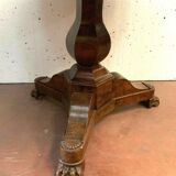 Walnut tripod guerin and walnut veneer Feet claws Solid Plateau