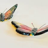 Vintage ceramic wall butterflies