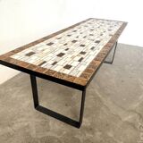 Modernist coffee table in glazed ceramic, circa 1960