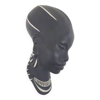 Ceramic woman's head by Kroon - L'Ancora , model 305