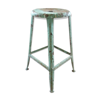 Workshop metal stool green Nicolle