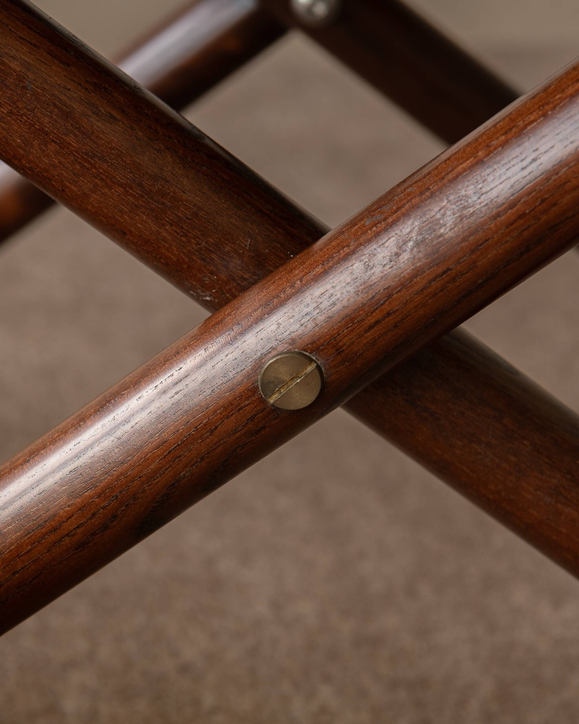 Italian Modern Vintage Folding Director's Chair in Wood and Leather, 1980s