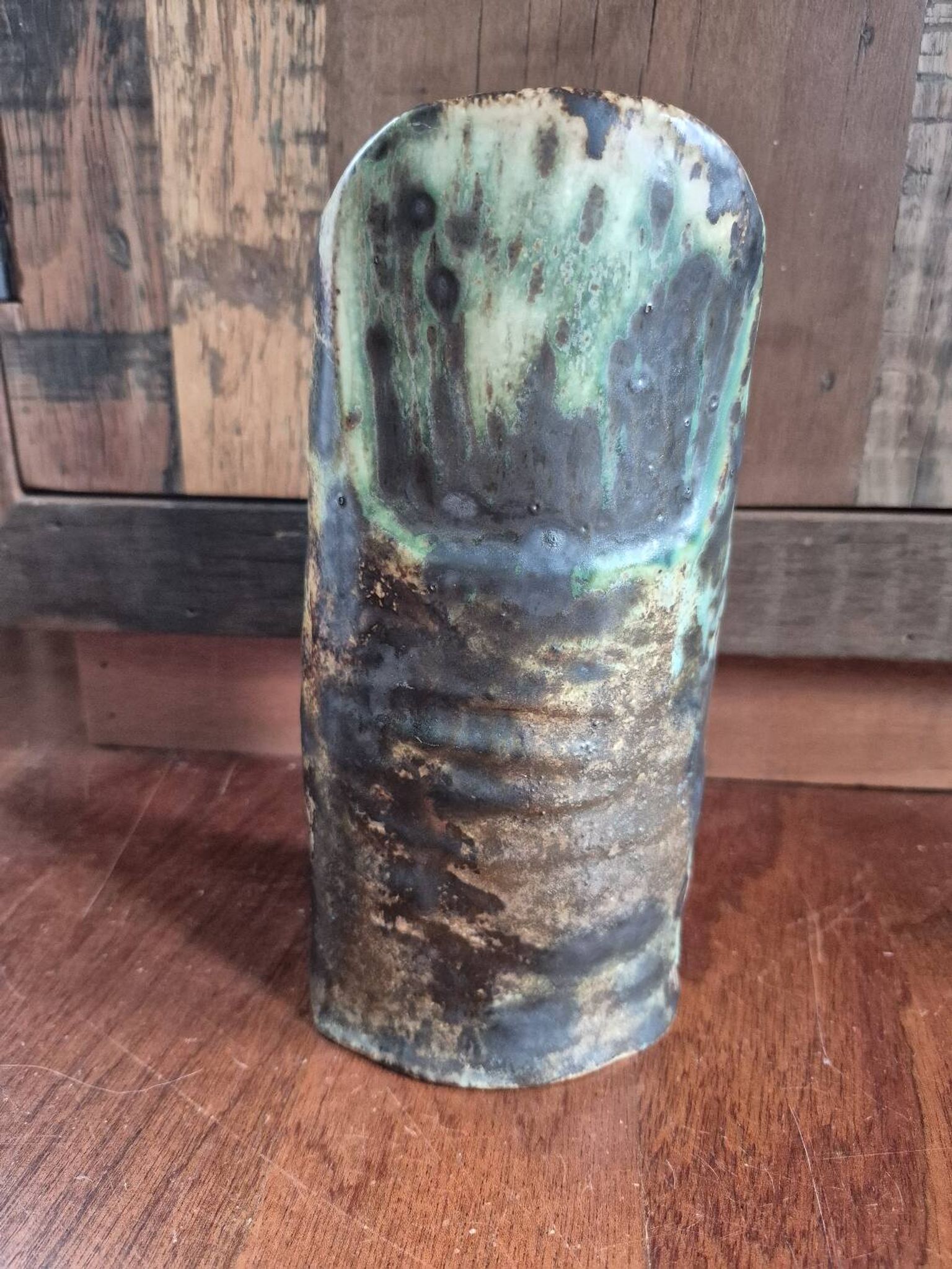 Vase en grès émaillé ib. helm doigt / pouce
