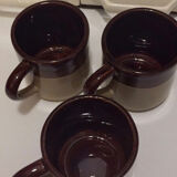 Set of 3 stoneware mugs