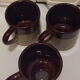 Lot de 3  tasses en grès