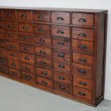 Antique French Pine Apothecary Cabinet, Early 20th Century