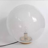 Lampe Venini ronde en verre et laiton