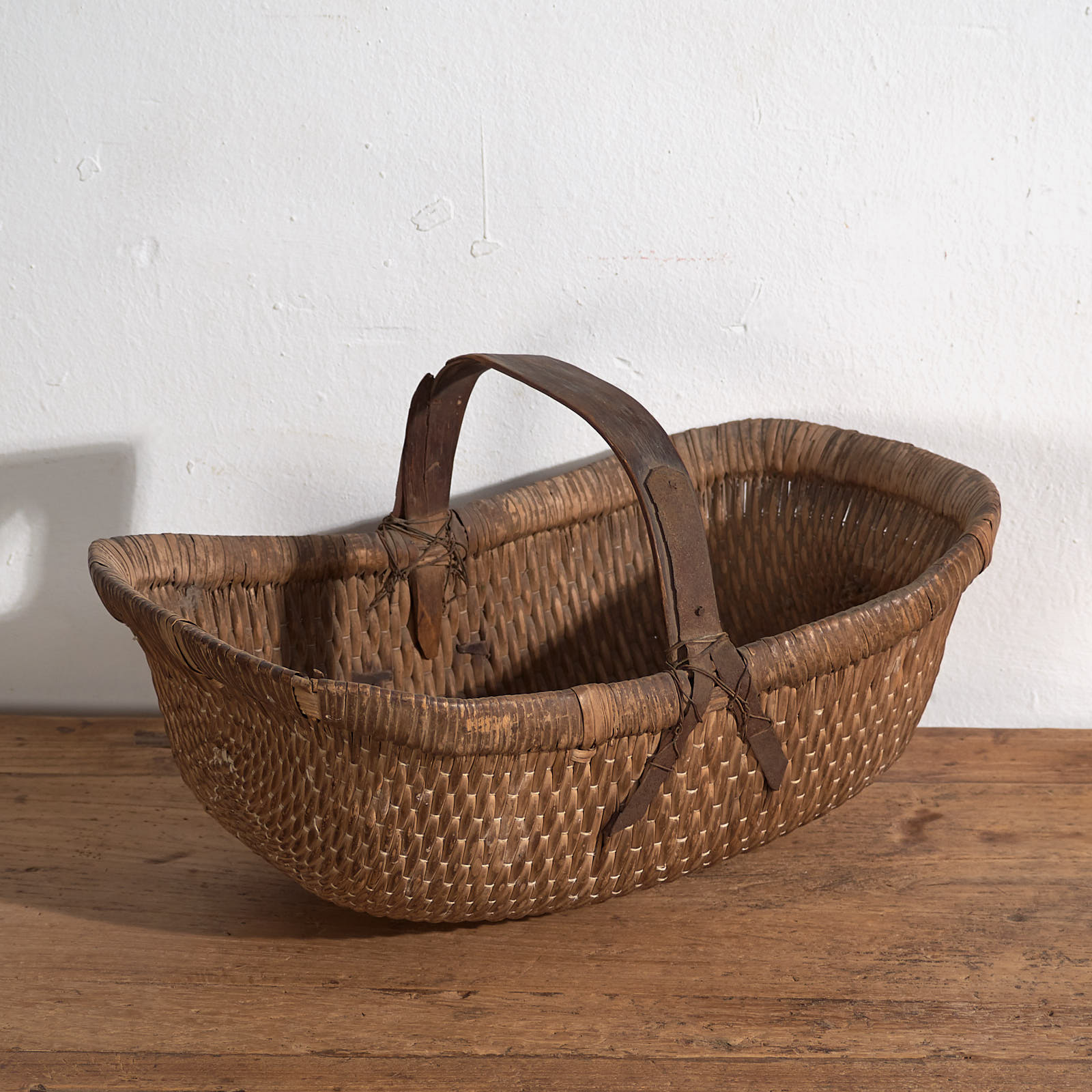 Old Chinese wabi-sabi basket (c.1900) #54