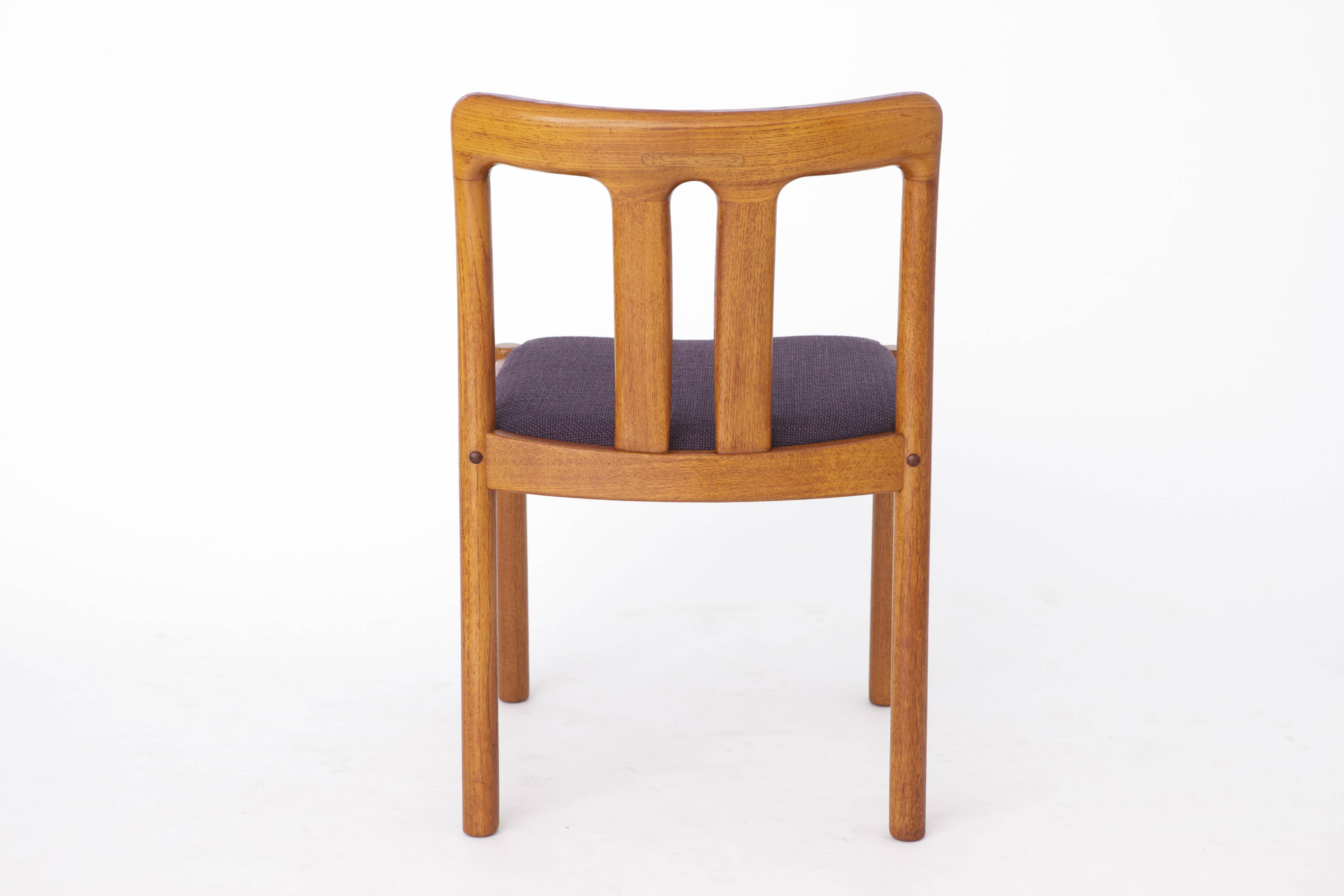Set of 4 Teak Vintage Chairs, 1960s, by Uldum, Denmark