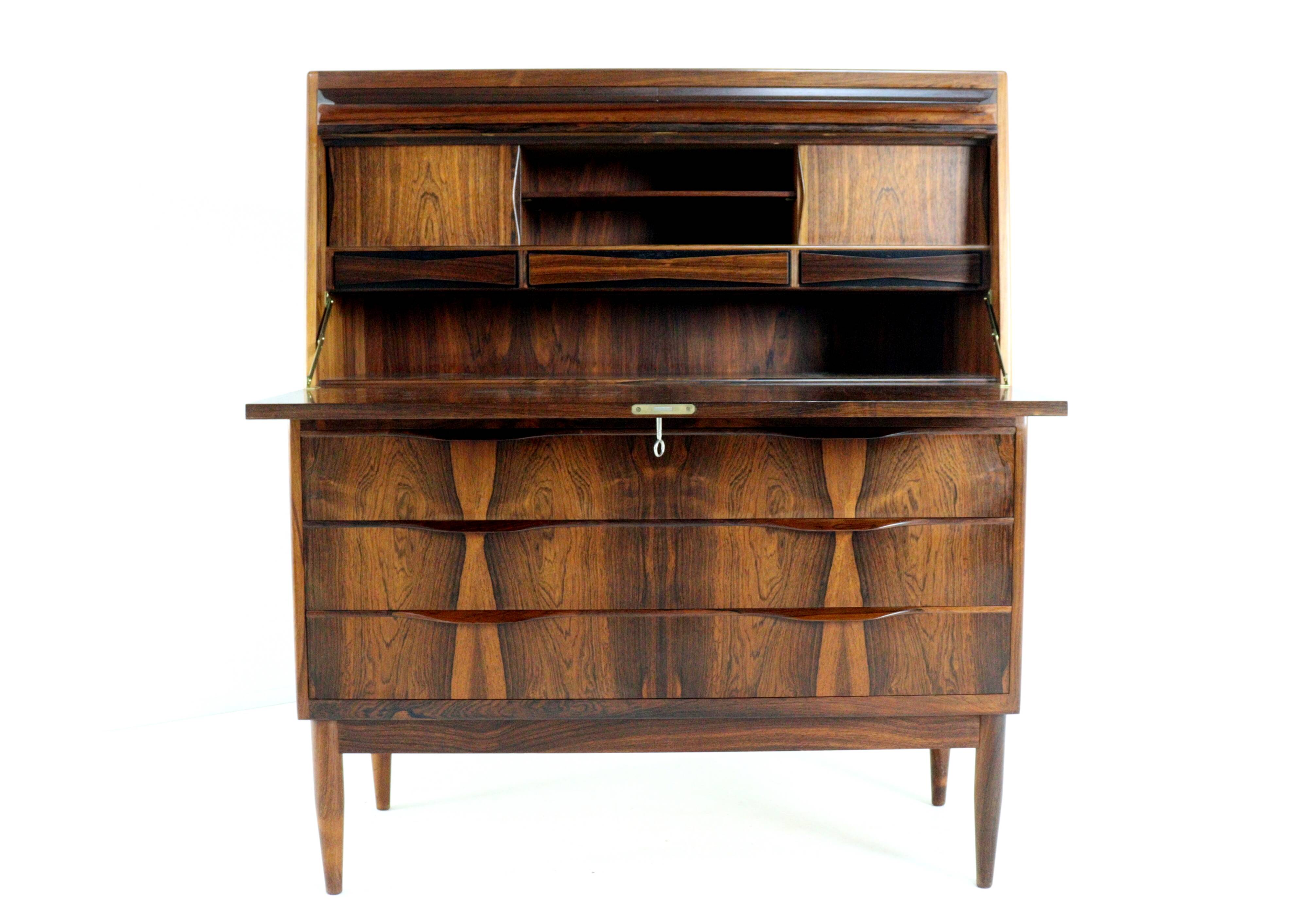 Secretary Erling Torvits for Klim furniture factory in rosewood.