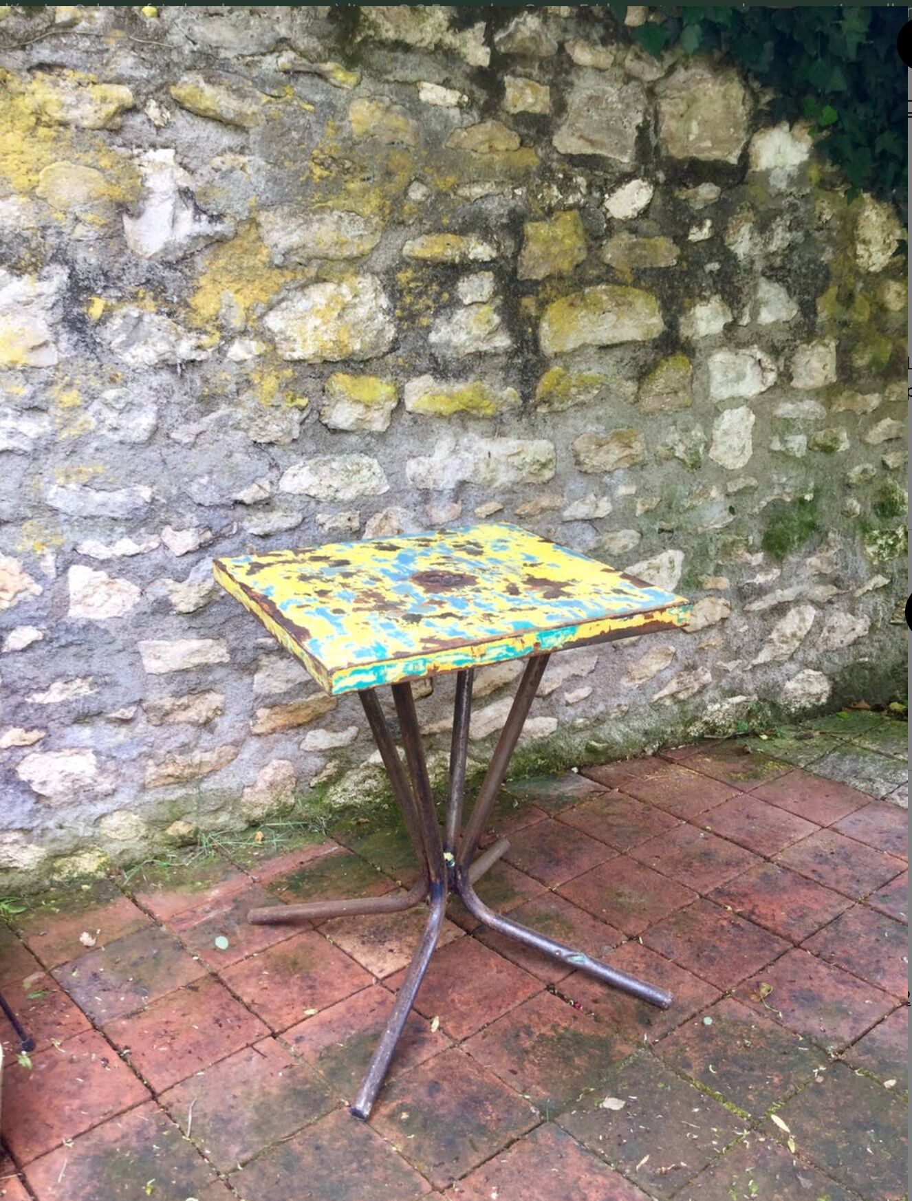 Table Tolix 60 x 60