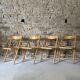 4 folding wooden chairs for Habitat, 1980