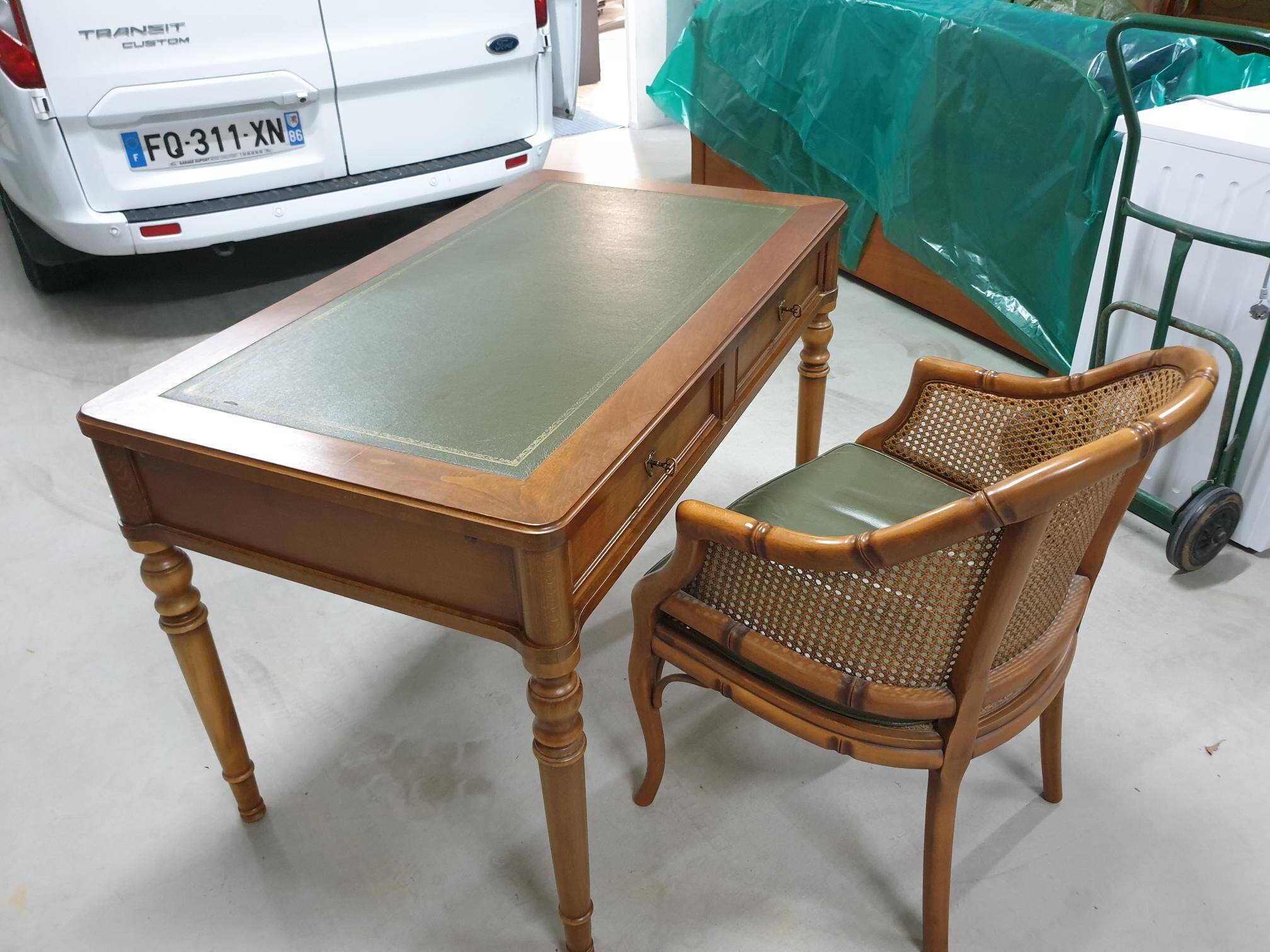 Birk desk and grange brand armchair