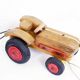 Authentic wooden toy label "Spielgut", Tractor and trailer