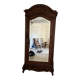 Armoire ancienne en bois massif avec miroir – style Louis XV – belle pièce