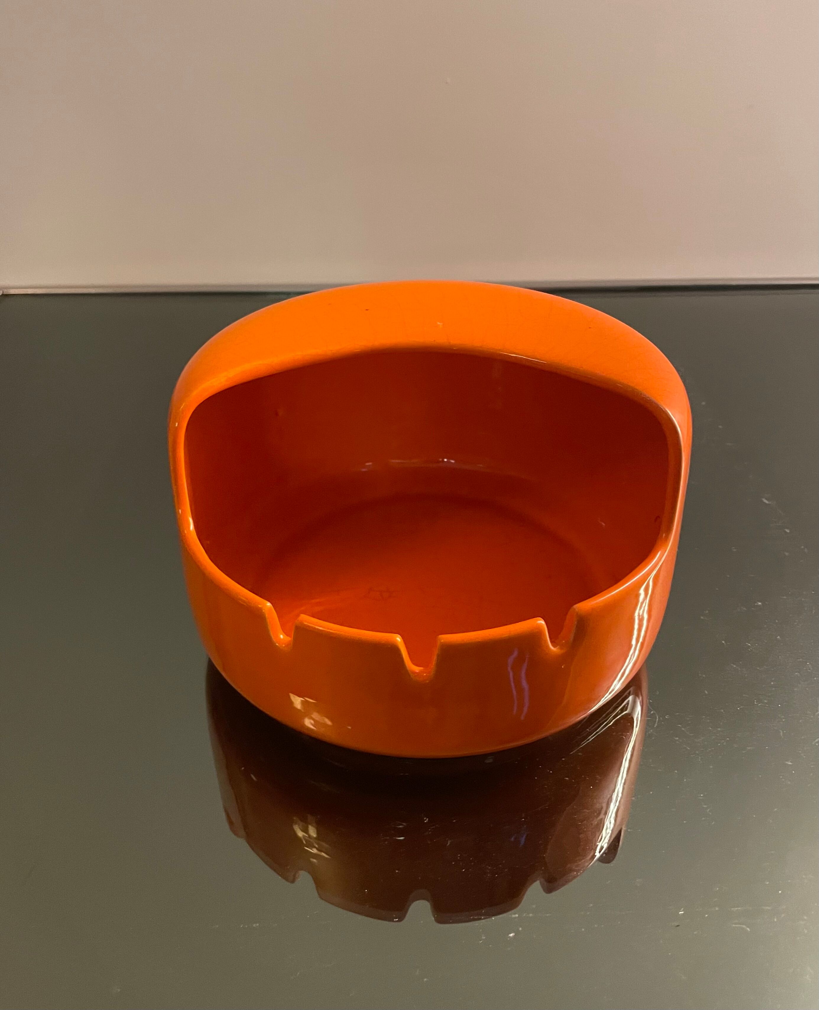 Ceramic ashtray Pino Spagnolo for Sicart, 1970s