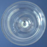 Suite of six crystal champagne flutes