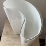 Vintage organic glass paste vase