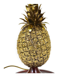 Hollywood Regency pineapple table lamp in brass by Mauro Manetti, Italy, 1970s.