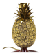 Hollywood Regency pineapple table lamp in brass by Mauro Manetti, Italy, 1970s.